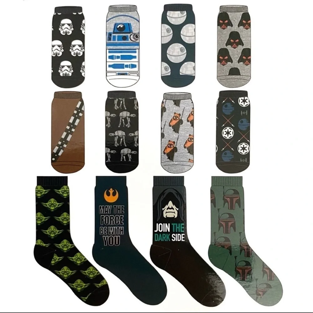 Star Wars 15 Days of Socks Gift Box Low Cut & Crew